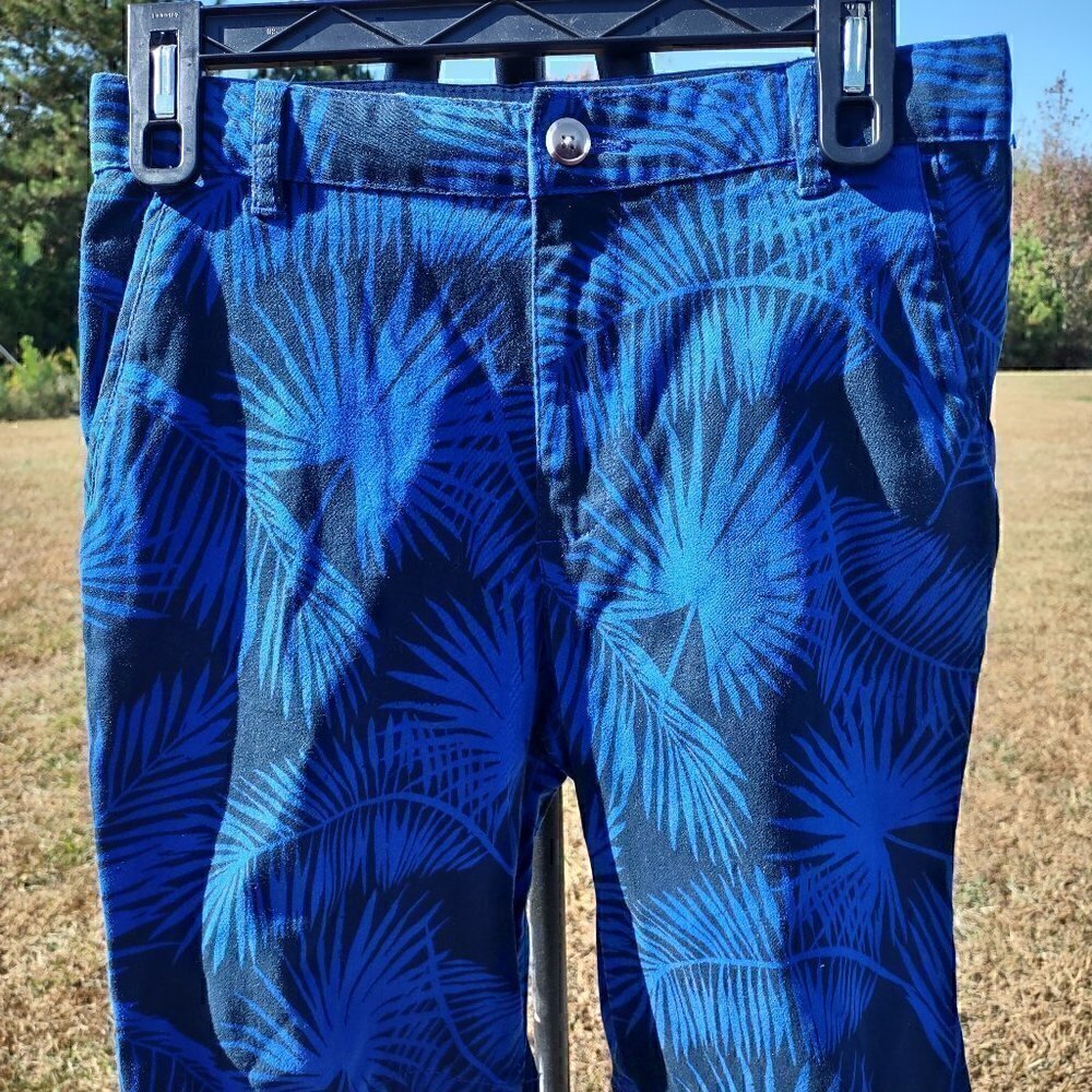 Wonder Nation Cotton Flat Front Adjustable Waist Blue Boys Short Size 16 NWT - Picture 1 of 10